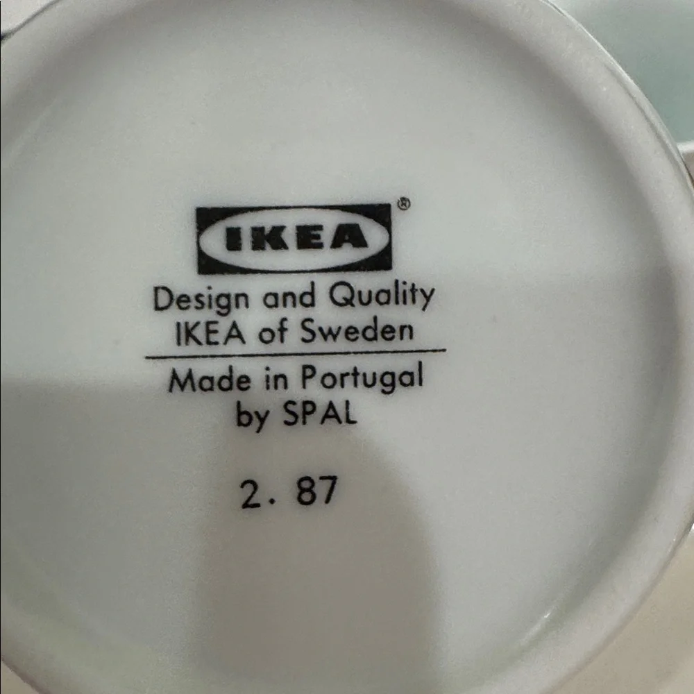 IKEA Yellow Floral Mugs